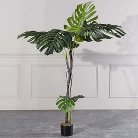 Τεχνητό Δέντρο Μονστέρα Verdant 1411-6 120x120x180cm Green Supergreens Polyethylene,Fabric