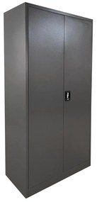 Ντουλάπα DWALIN Σκούρο Γκρι Μέταλλο 90x45x180cm