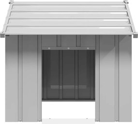 vidaXL Σπιτάκι σκύλου με οροφή 85x107x81 cm Γαλβανισμένος χάλυβας