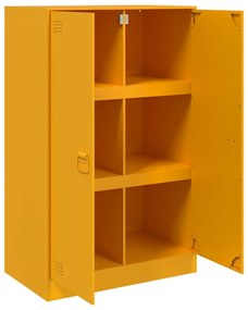 vidaXL Ντουλάπι Μουσταρδί 67 x 39 x 107 εκ. από Ατσάλι