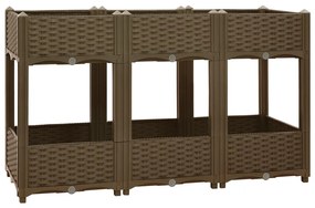 vidaXL Ζαρντινιέρα 120 x 40 x 71 εκ. από Πολυπροπυλένιο