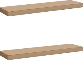 vidaXL Μαξιλάρια Πάγκου 2 Τεμαχίων VUGHT 2 pcs 100% Πολυεστέρας Άμμος
