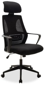 Intrahome Καρέκλα γραφείου διευθυντή Dolphin Intrahome με ύφασμα mesh χρώμα μαύρο | SKU: INTRAPA-101111115