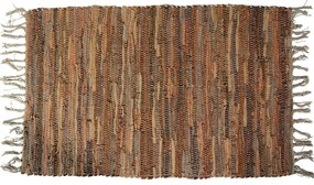 Δερμάτινο χαλάκι LEAΤΗΕR FLΑΤ KAFE MPEZ 60Χ120 San Lorentzo 1372BBROWNBEIGE