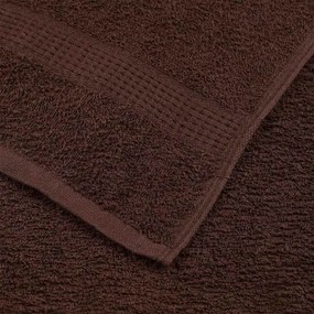 vidaXL Πετσέτες FROGN 10 τεμ. Καφέ 100x200 εκ. 360 γρ./μ²