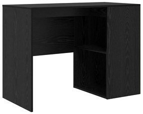 vidaXL Γραφείο με ράφι Μαύρη δρυς 102 x 50 x 75 εκ Επεξεργασμένο ξύλο