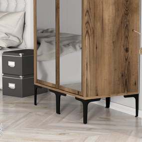 Διφυλλη Ντουλαπα Καρυδια KUMSAL 47.5x40x201.4