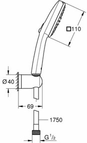 Kεφαλή για Nτους Grohe Πλαστική ύλη