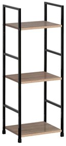 Bookcase-rack Bitok oak-black steel 29x23.5x80cm 29x23.5x80 εκ.