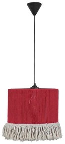 Φωτιστικό Οροφής Mackrame 31-1289 1/Ε27 Φ30x100cm Red Heronia