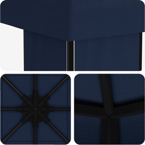 vidaXL Κιόσκι 4 x 3 μ Μπλε Πολυεστέρας και Χάλυβας 190 gsm