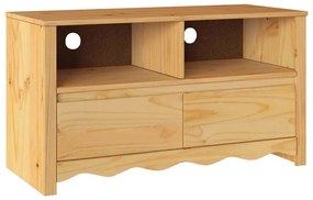 vidaXL Τηλεοπτική Βάση Καφέ 99 x 43 x 55 εκ. Μασίφ ξύλο πεύκου