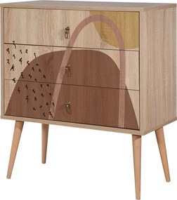 Συρταριέρα Πολύχρωμο CITY 80x40x89