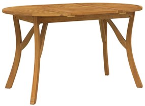 vidaXL Τραπέζι Κήπου 150 x 90 x 75 εκ. από Μασίφ Ξύλο Ακακίας