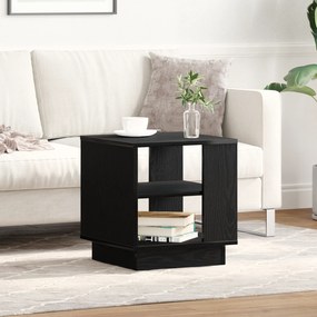 vidaXL Τραπέζι σαλονιού Μαύρο Δρυς 40x40x43 εκ Επεξεργασμένο Ξύλο