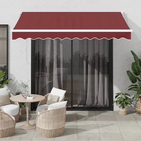 vidaXL Τέντα Πτυσσόμενη Αυτόματη Μπορντό 300x250 εκ.