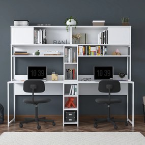 Γραφείο Λευκό ECRIPA 210x50x170.5
