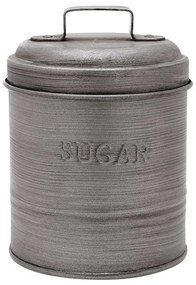 Δοχείο Ζάχαρης 01-13318 11x11x14cm Grey Estia Metal