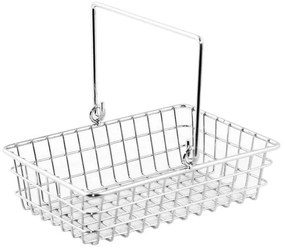 Καλάθι Διακοσμητικό HOT3634 18,5x13x5cm Silver Espiel Metal