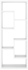 Ραφιέρα Τοίχου Λευκό 36 x 16 x 90 εκ. από Επεξεργασμένο Ξύλο - Λευκό