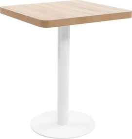 vidaXL Τραπέζι Bistro Ανοιχτό Καφέ 60 x 60 εκ. από MDF