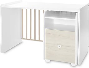 BED TREND PLUS NEW 70/160 WHITE/LIGHT OAK