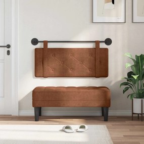 vidaXL Κρεμαστό Κεφαλάρι Επιτοίχιο Καφέ 100 cm Αντίκα PU