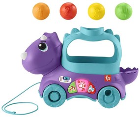 Εκπαιδευτικό Συρόμενο Δεινοσαυράκι Fisher-Price HNR55 Purple-Multi Mattel