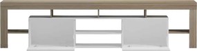Έπιπλο τηλεόρασης Liner sonoma-λευκό 210x40x50εκ