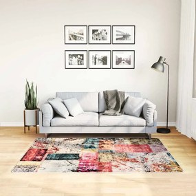 vidaXL Χαλί Πλενόμενο Αντιολισθητικό Patchwork Πολύχρωμο 120 x 170 εκ.
