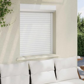 vidaXL Ρολό εισόδου Λευκός 80 x 100 cm Αλουμίνιο και Πολυουρεθάνη