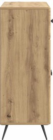 vidaXL Πλαϊνό γραφείο Artisan Δρυς 66 x 34,5 x 90 εκ