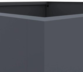 vidaXL Ζαρντινιέρα Ανθρακί 42x38x75 εκ. από Χάλυβα