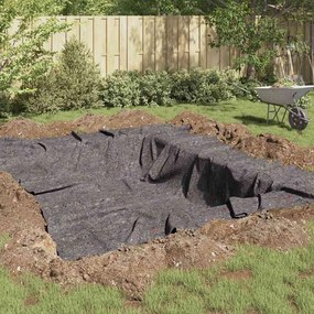 vidaXL Στεγανό Γάζα Πεδίου 1 x 25 m Πολυεστέρας και Βαμβάκι Γκρι