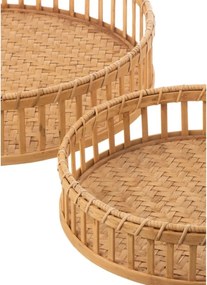 ΔΊΣΚΟΙ DECO J-LINE BAMBOO TRAY 46 CM SET OF 3