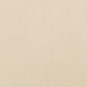 vidaXL Κρεβάτι Boxspring με Στρώμα Κρεμ 120x190 εκ. Υφασμάτινο