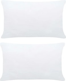 vidaXL Γεμίσματα Μαξιλαριών 2 τεμ. Λευκά 60 x 40 εκ.