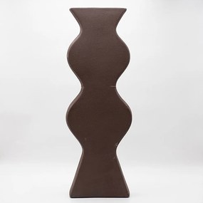 Βάζο Κεραμικό 819-00298 20,5x8x60,5cm Brown Estheti Home Κεραμικό