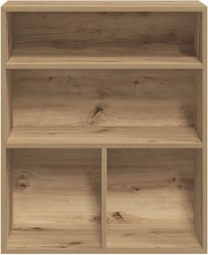 vidaXL Βιβλιοθήκη Artisan Δρυς 60x30x71,5 εκ. Επεξεργασμένο Ξύλο