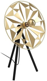 Φωτιστικό Επιτραπέζιο Castanuel 43808 37x27x57,5cm 1xΕ27 40W Black-Gold Eglo Steel