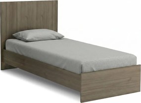 Κρεβάτι Troy Megapap χρώμα καρυδί 100x200εκ.