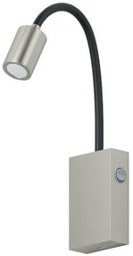 Eglo Tazzoli Μονό Σποτ με Ενσωματωμένο LED και Θερμό Φως σε Ασημί Χρώμα 96567