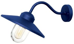 Απλίκα Φωτιστικό Τοίχου 1xE27 60W IP44 Klampenborg Elstead Lighting-KLAMPENBORG-NVB-Μπλε KLAMPENBORG-NVB