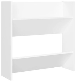 vidaXL Παπουτσοθήκες Τοίχου 2 τεμ. Λευκές 60x18x60 εκ. από Μοριοσανίδα