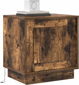 vidaXL Κομοδίνο 2 τμχ. Καπνιστό Δρύς 44 x 34,5 x 45 εκ