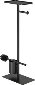 Brix black σταντ χαρτιού υγείας + πιγκάλ με ράφι Sealskin