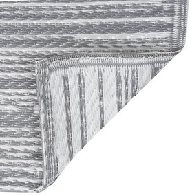 vidaXL Χαλί εξωτερικού χώρου ARAKIL Γκρι 80x150 cm PP