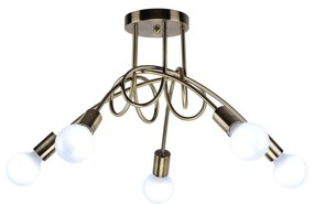 Φωτιστικό Οροφής - Πλαφονιέρα KQ 2627/5 QUIRKY ANTIQUE BRONZE CEILING LAMP Z4