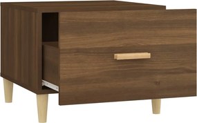 vidaXL Τραπεζάκια Σαλονιού 2 τεμ Brown Oak 50x50x40 εκ Επεξ. Ξύλο