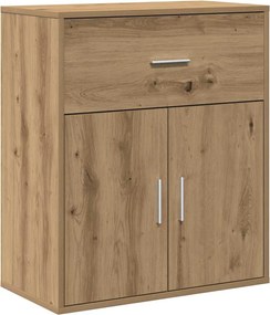 vidaXL Πλαϊνό γραφείο Artisan Oak 60 x 31 x 70 εκ Επεξεργασμένο ξύλο